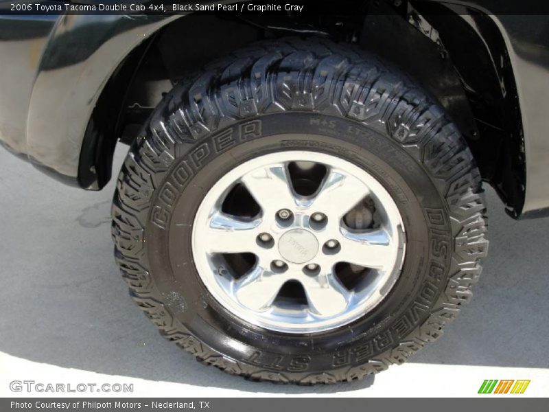 Black Sand Pearl / Graphite Gray 2006 Toyota Tacoma Double Cab 4x4