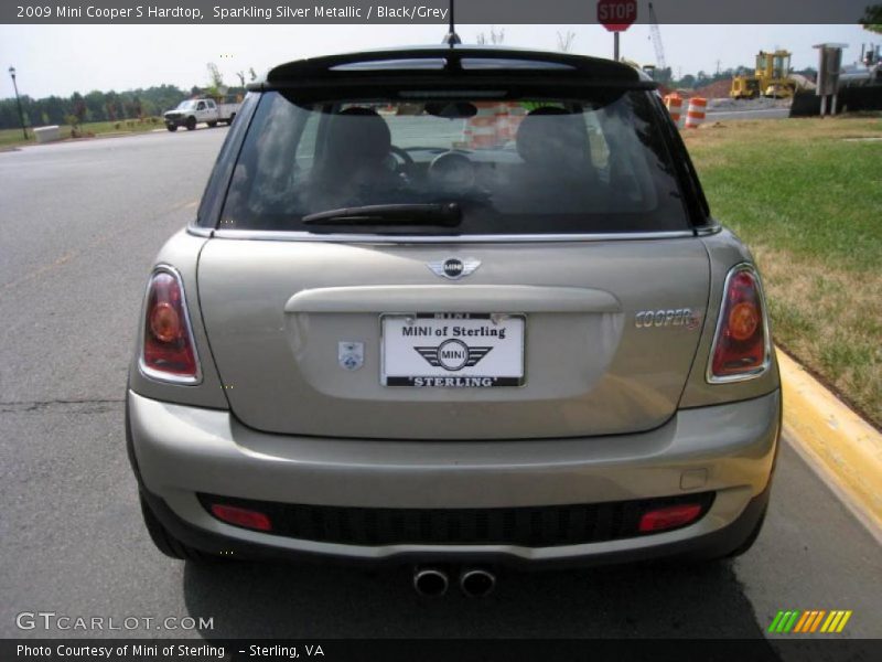 Sparkling Silver Metallic / Black/Grey 2009 Mini Cooper S Hardtop