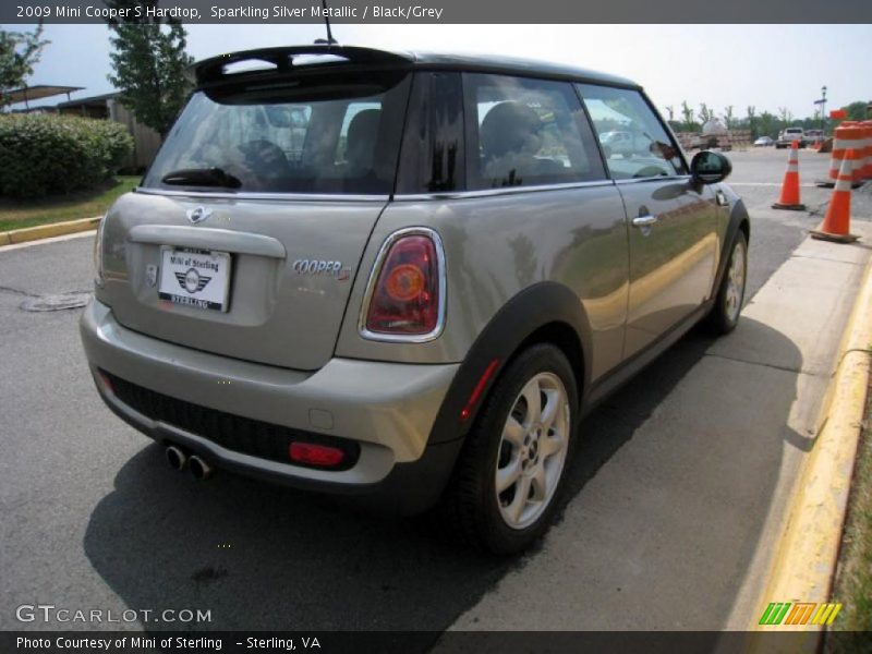 Sparkling Silver Metallic / Black/Grey 2009 Mini Cooper S Hardtop