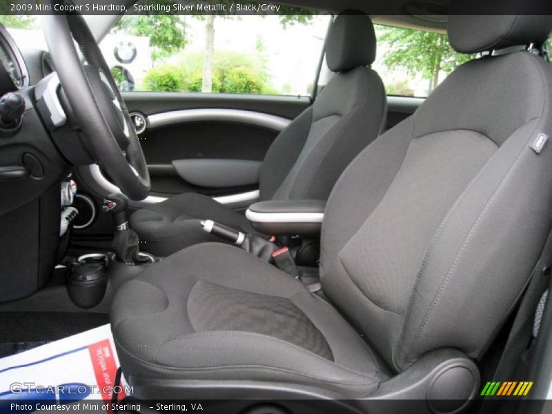Sparkling Silver Metallic / Black/Grey 2009 Mini Cooper S Hardtop