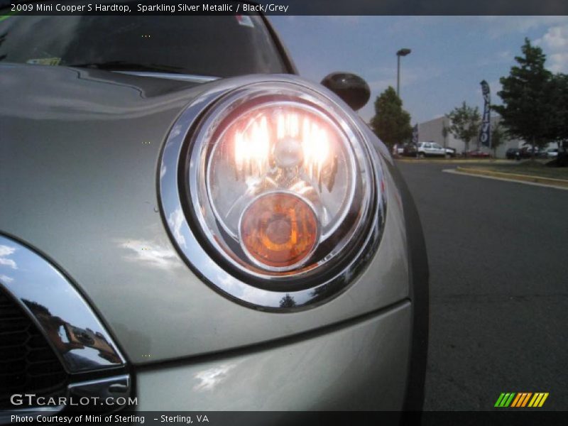 Sparkling Silver Metallic / Black/Grey 2009 Mini Cooper S Hardtop