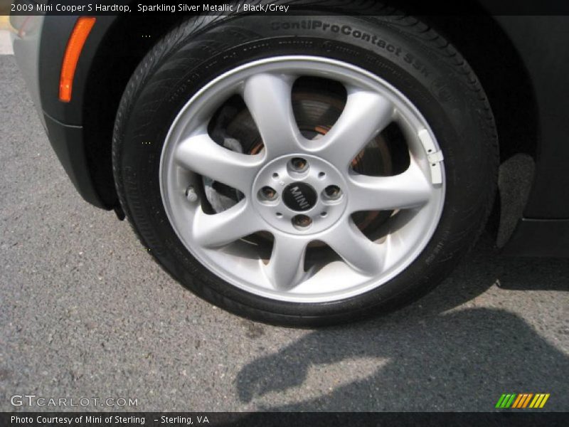 Sparkling Silver Metallic / Black/Grey 2009 Mini Cooper S Hardtop