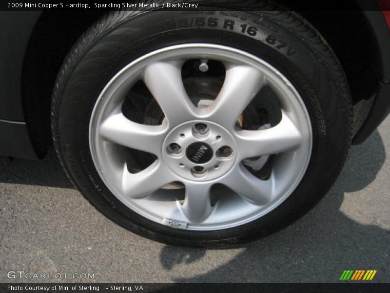 Sparkling Silver Metallic / Black/Grey 2009 Mini Cooper S Hardtop