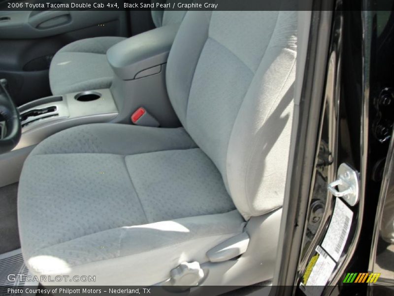 Black Sand Pearl / Graphite Gray 2006 Toyota Tacoma Double Cab 4x4