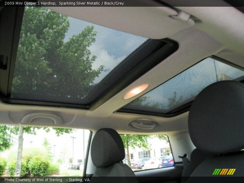 Sparkling Silver Metallic / Black/Grey 2009 Mini Cooper S Hardtop