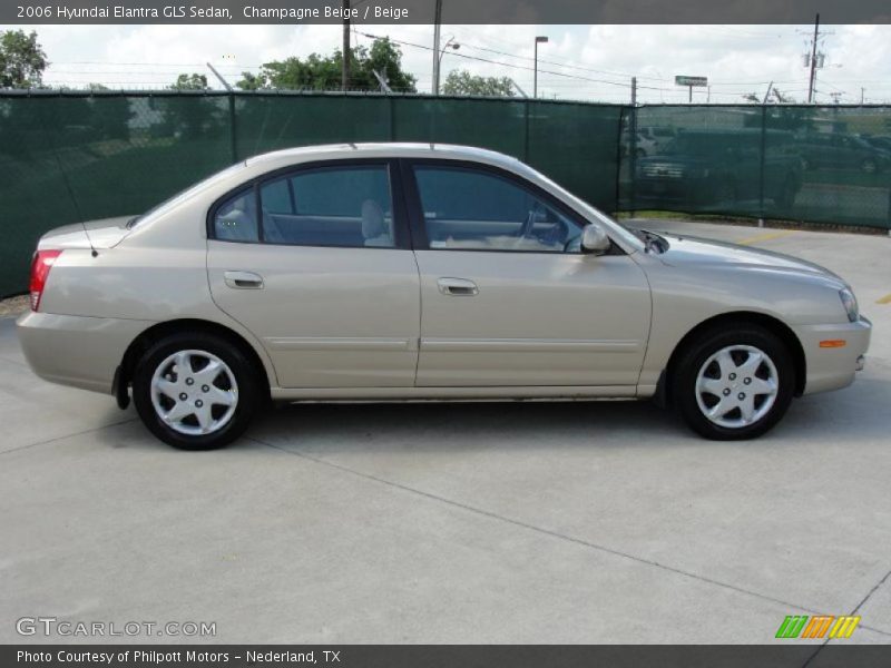 Champagne Beige / Beige 2006 Hyundai Elantra GLS Sedan