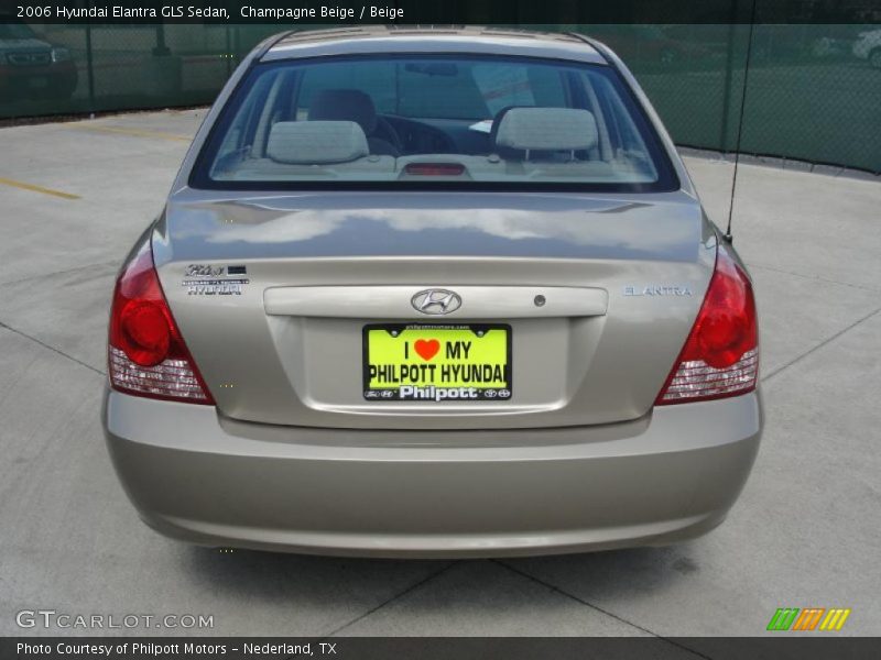 Champagne Beige / Beige 2006 Hyundai Elantra GLS Sedan