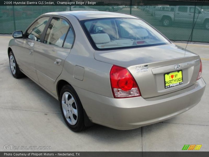 Champagne Beige / Beige 2006 Hyundai Elantra GLS Sedan