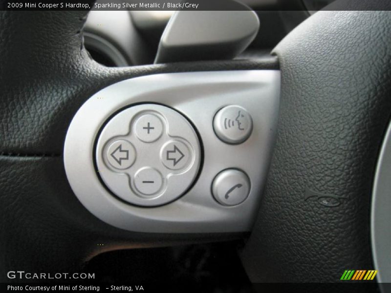 Sparkling Silver Metallic / Black/Grey 2009 Mini Cooper S Hardtop