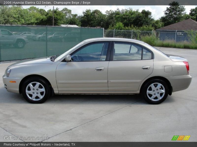 Champagne Beige / Beige 2006 Hyundai Elantra GLS Sedan