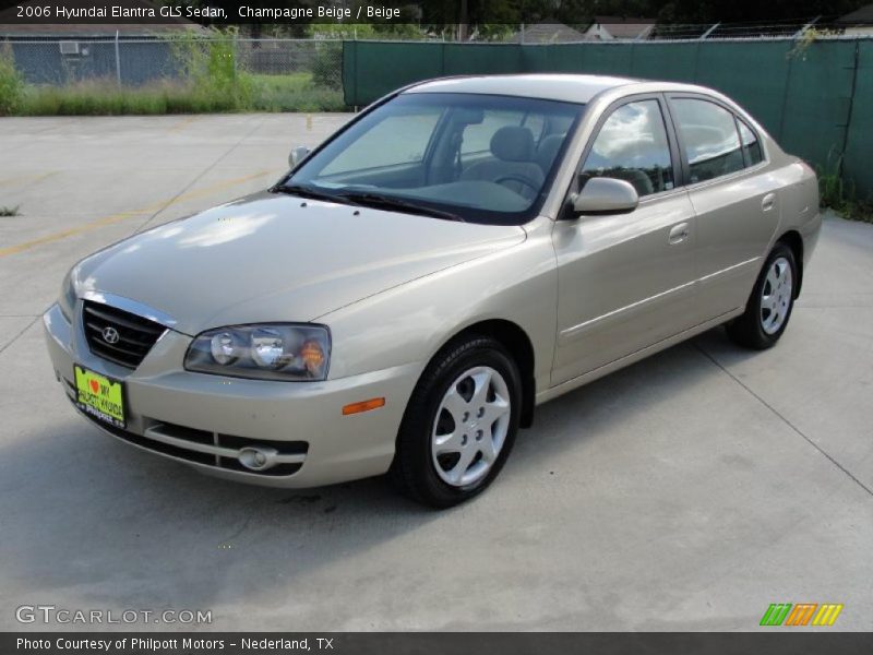 Champagne Beige / Beige 2006 Hyundai Elantra GLS Sedan