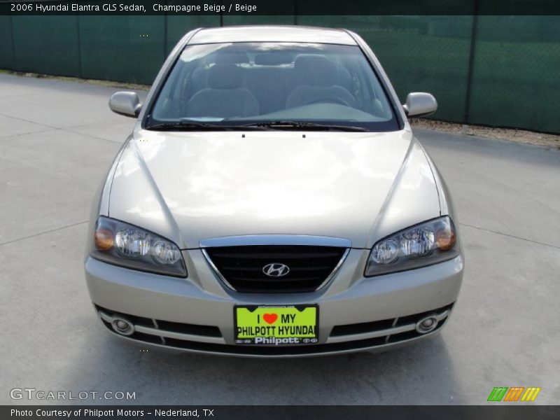 Champagne Beige / Beige 2006 Hyundai Elantra GLS Sedan