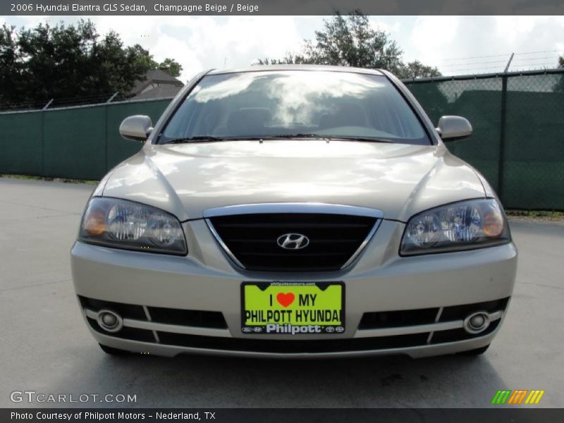 Champagne Beige / Beige 2006 Hyundai Elantra GLS Sedan