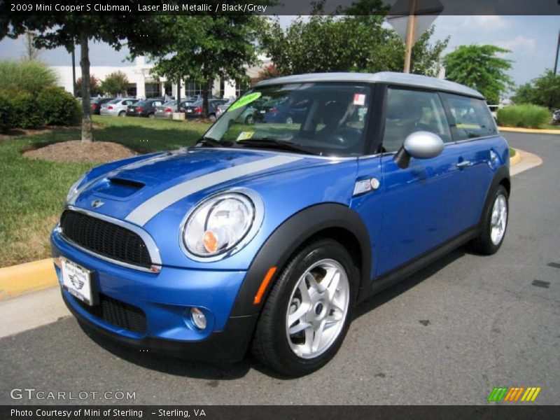 Laser Blue Metallic / Black/Grey 2009 Mini Cooper S Clubman