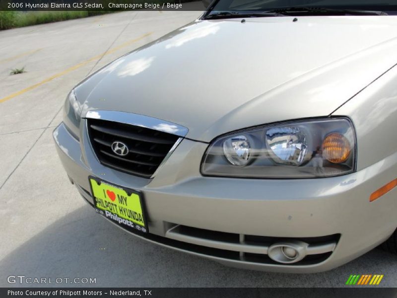 Champagne Beige / Beige 2006 Hyundai Elantra GLS Sedan