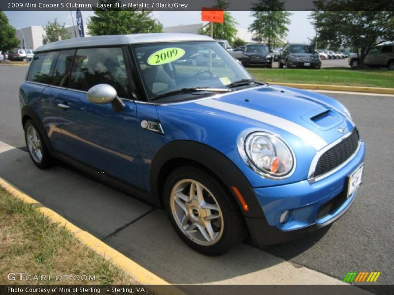 Laser Blue Metallic / Black/Grey 2009 Mini Cooper S Clubman