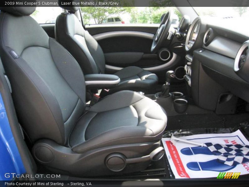 Laser Blue Metallic / Black/Grey 2009 Mini Cooper S Clubman