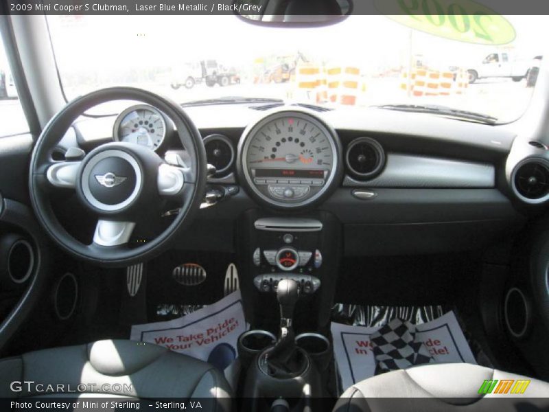 Laser Blue Metallic / Black/Grey 2009 Mini Cooper S Clubman
