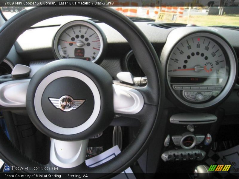 Laser Blue Metallic / Black/Grey 2009 Mini Cooper S Clubman
