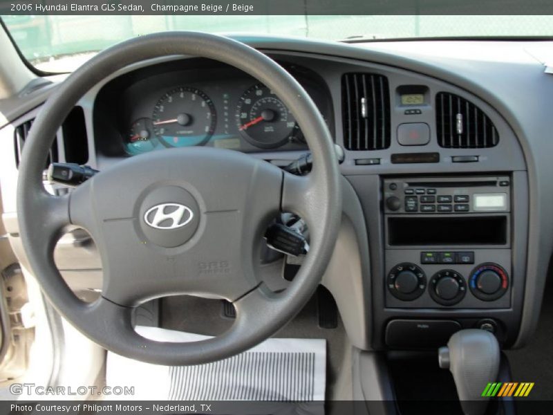 Champagne Beige / Beige 2006 Hyundai Elantra GLS Sedan