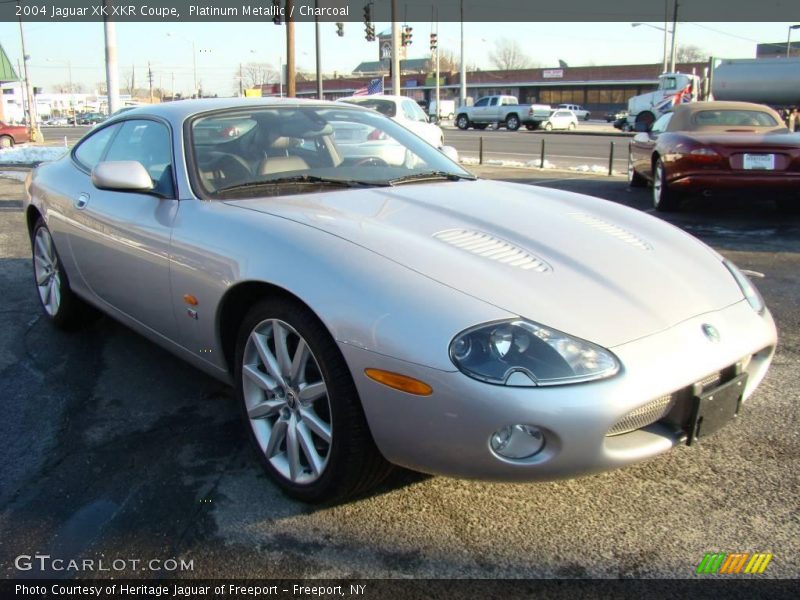 Platinum Metallic / Charcoal 2004 Jaguar XK XKR Coupe