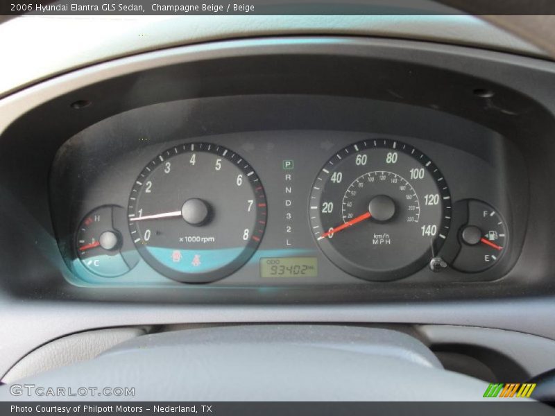 Champagne Beige / Beige 2006 Hyundai Elantra GLS Sedan