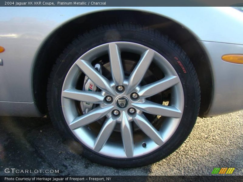 Platinum Metallic / Charcoal 2004 Jaguar XK XKR Coupe