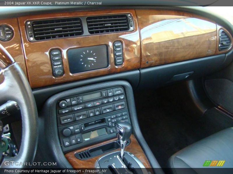 Platinum Metallic / Charcoal 2004 Jaguar XK XKR Coupe