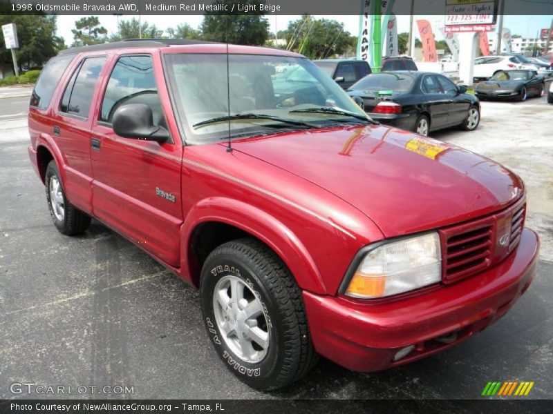 Medium Red Metallic / Light Beige 1998 Oldsmobile Bravada AWD