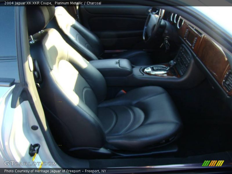 Platinum Metallic / Charcoal 2004 Jaguar XK XKR Coupe