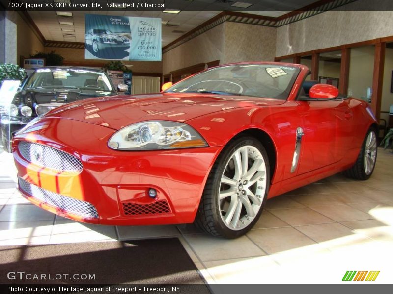 Salsa Red / Charcoal 2007 Jaguar XK XKR Convertible