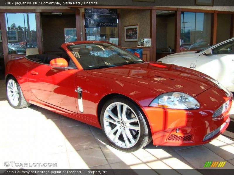 Salsa Red / Charcoal 2007 Jaguar XK XKR Convertible