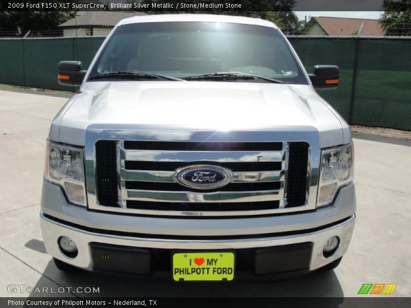 Brilliant Silver Metallic / Stone/Medium Stone 2009 Ford F150 XLT SuperCrew