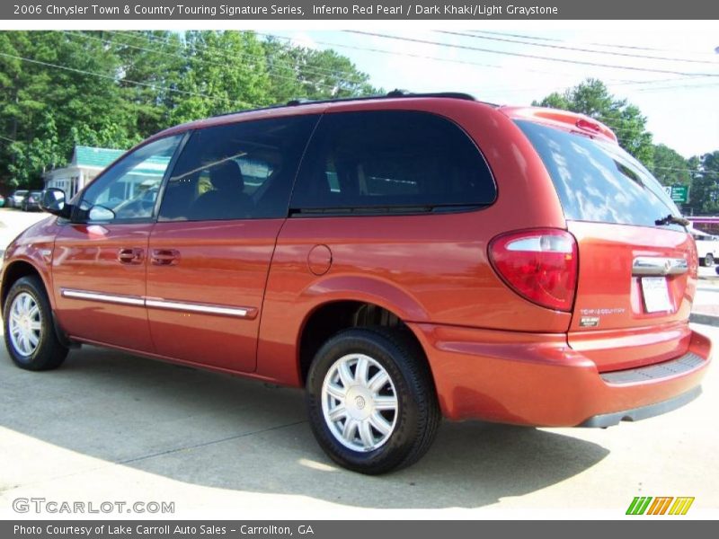 Inferno Red Pearl / Dark Khaki/Light Graystone 2006 Chrysler Town & Country Touring Signature Series