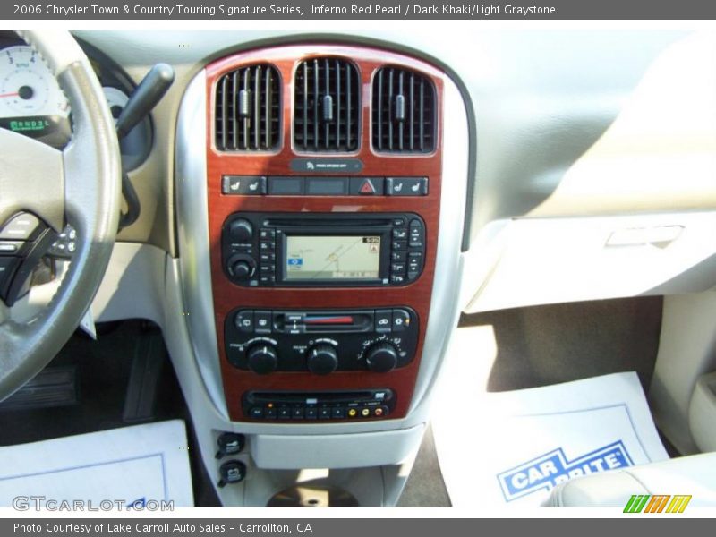 Inferno Red Pearl / Dark Khaki/Light Graystone 2006 Chrysler Town & Country Touring Signature Series