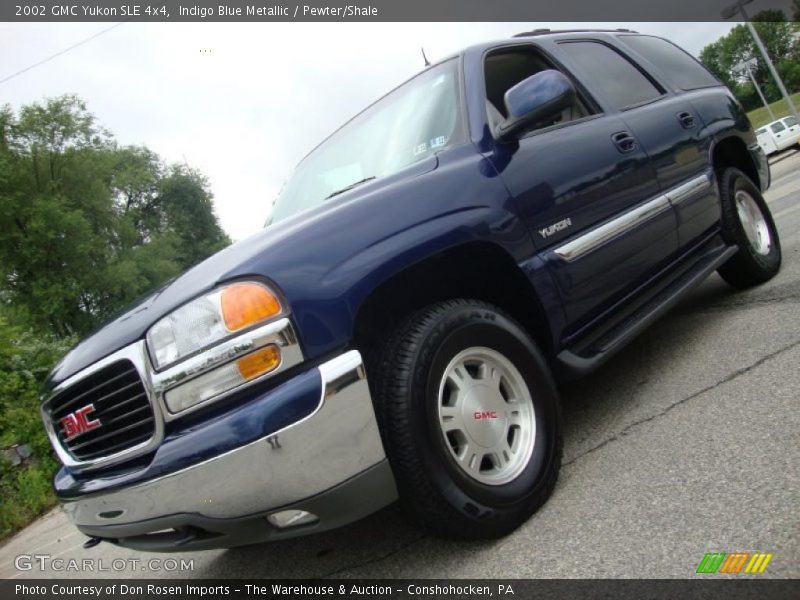 Indigo Blue Metallic / Pewter/Shale 2002 GMC Yukon SLE 4x4