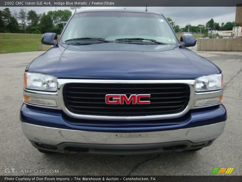 Indigo Blue Metallic / Pewter/Shale 2002 GMC Yukon SLE 4x4