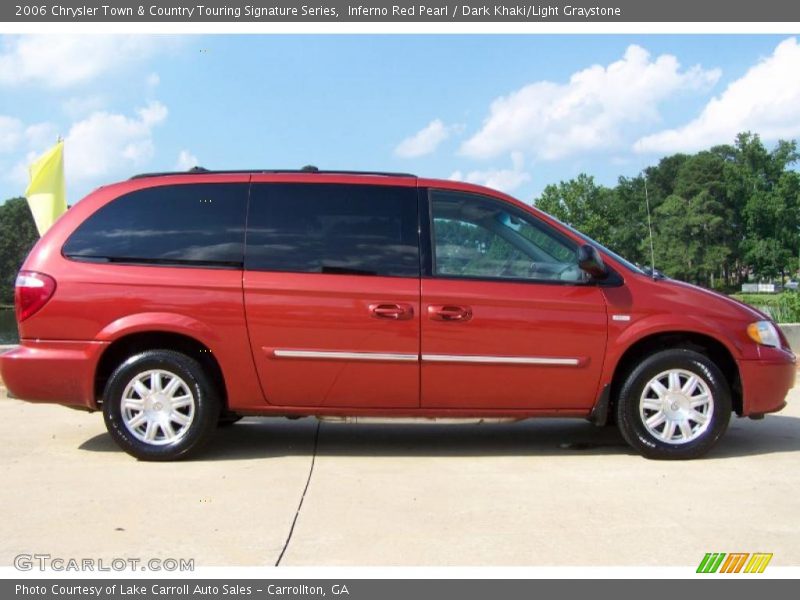 Inferno Red Pearl / Dark Khaki/Light Graystone 2006 Chrysler Town & Country Touring Signature Series
