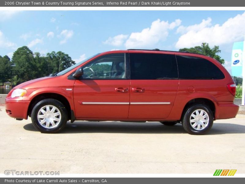 Inferno Red Pearl / Dark Khaki/Light Graystone 2006 Chrysler Town & Country Touring Signature Series