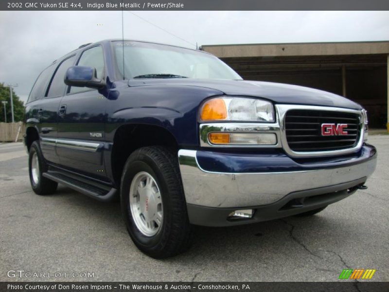 Indigo Blue Metallic / Pewter/Shale 2002 GMC Yukon SLE 4x4