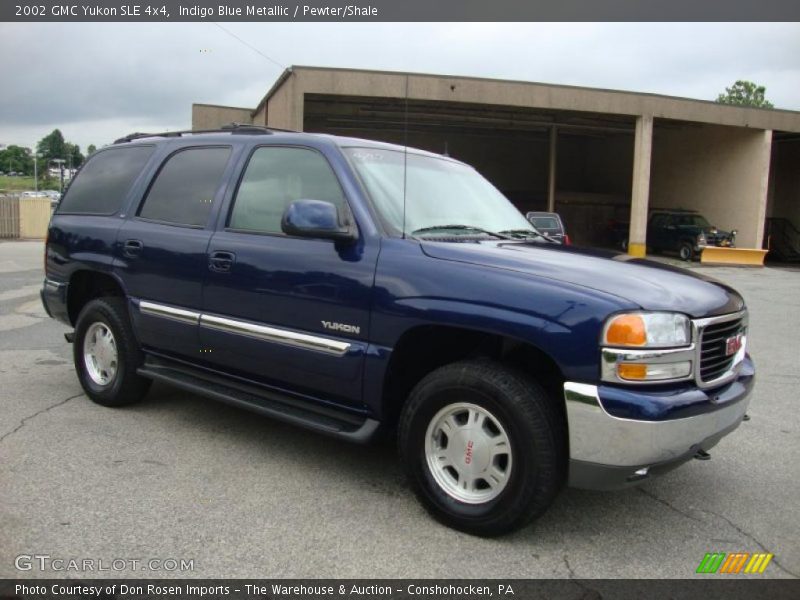 Indigo Blue Metallic / Pewter/Shale 2002 GMC Yukon SLE 4x4