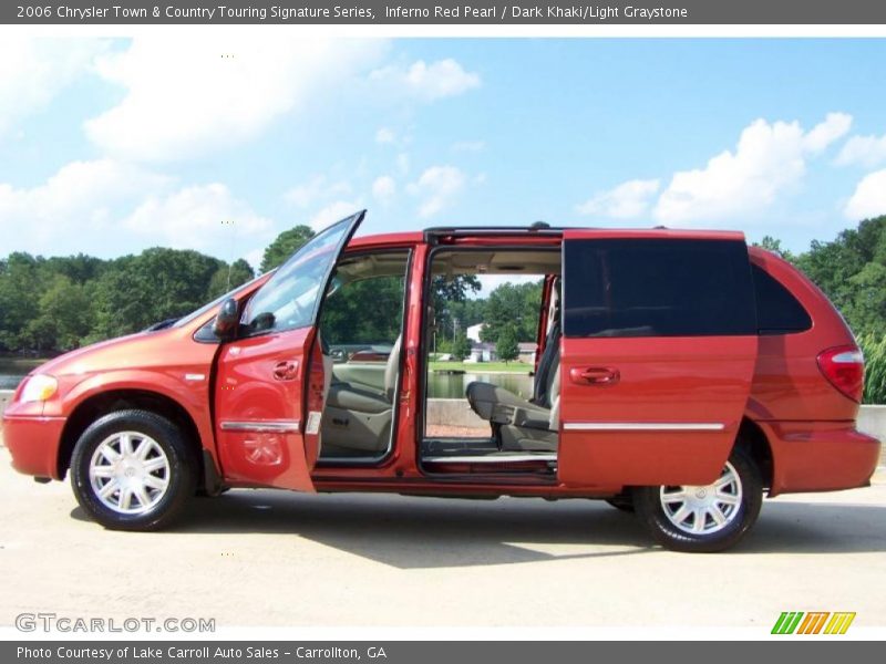 Inferno Red Pearl / Dark Khaki/Light Graystone 2006 Chrysler Town & Country Touring Signature Series