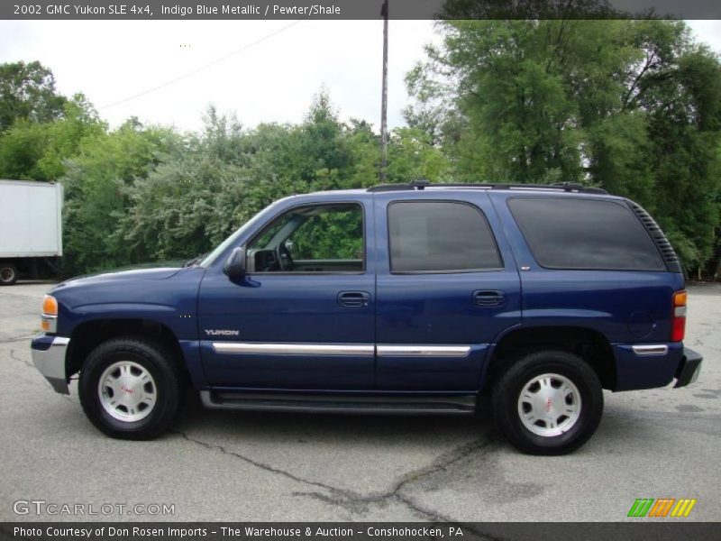 Indigo Blue Metallic / Pewter/Shale 2002 GMC Yukon SLE 4x4