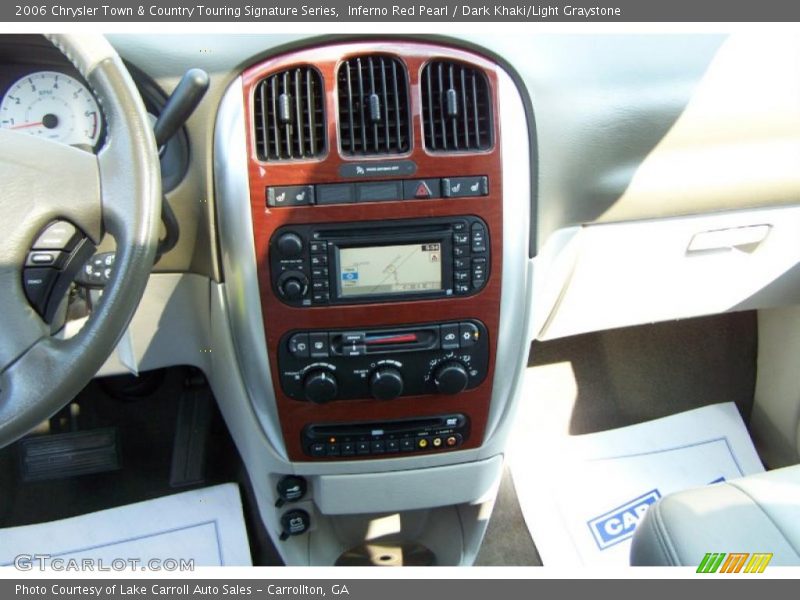 Inferno Red Pearl / Dark Khaki/Light Graystone 2006 Chrysler Town & Country Touring Signature Series