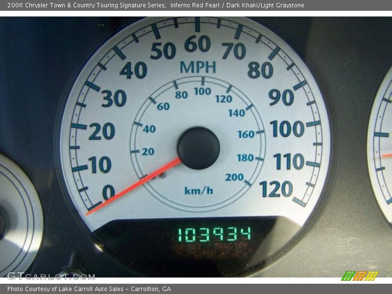 Inferno Red Pearl / Dark Khaki/Light Graystone 2006 Chrysler Town & Country Touring Signature Series