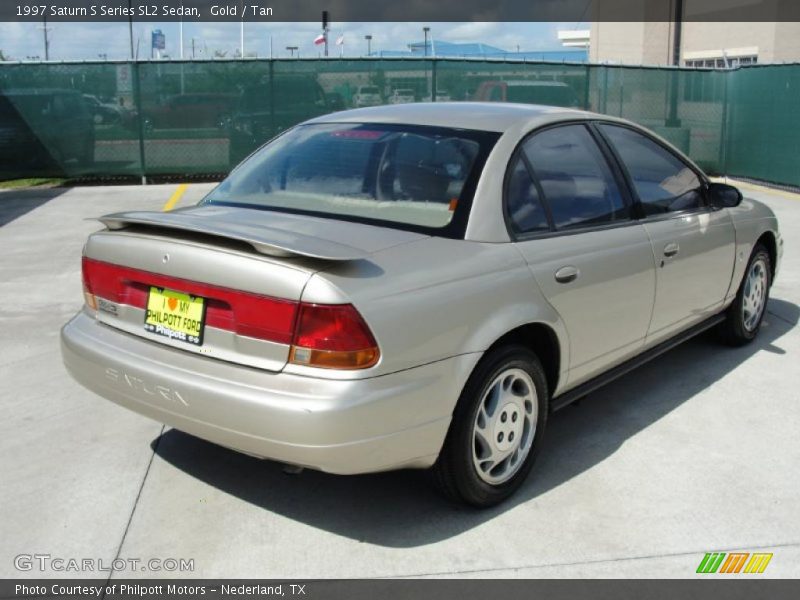Gold / Tan 1997 Saturn S Series SL2 Sedan