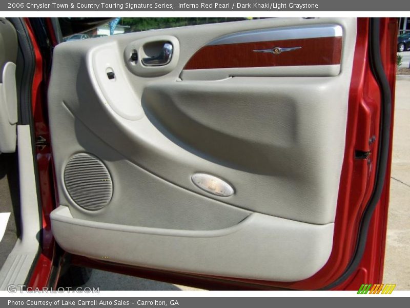 Inferno Red Pearl / Dark Khaki/Light Graystone 2006 Chrysler Town & Country Touring Signature Series