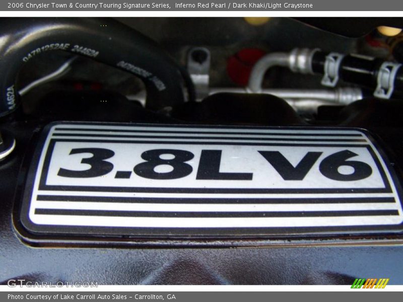 Inferno Red Pearl / Dark Khaki/Light Graystone 2006 Chrysler Town & Country Touring Signature Series