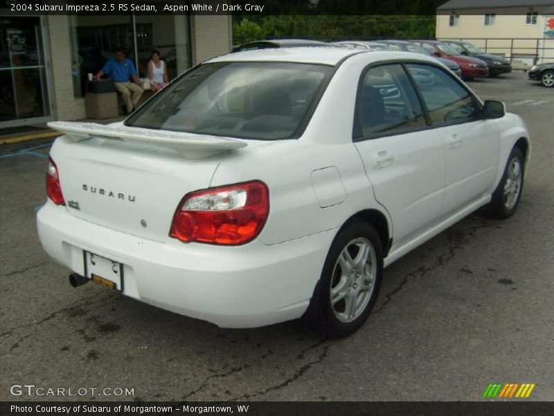 Aspen White / Dark Gray 2004 Subaru Impreza 2.5 RS Sedan