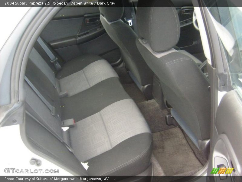 Aspen White / Dark Gray 2004 Subaru Impreza 2.5 RS Sedan